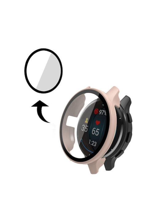Husa pentru ceas Garmin Venu 2 + sticla securizata, verde acvamarin