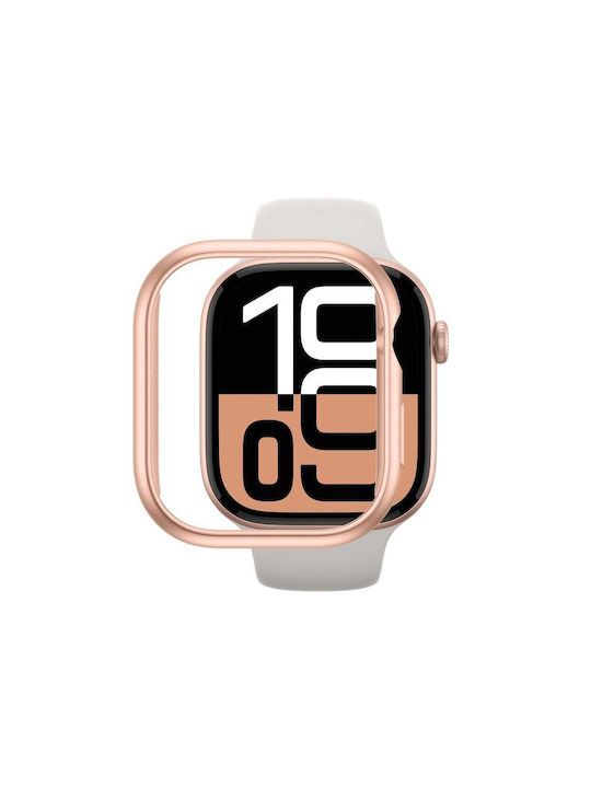AmazingThing Minimal Plastic Wearable Case in Rose Gold Colour for Apple Watch 46mm