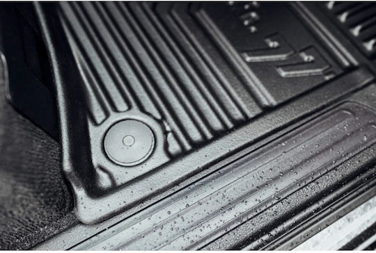 Frogum Set of Front and Rear Mats 3pcs Tray Type for Toyota Corolla 2018 Black