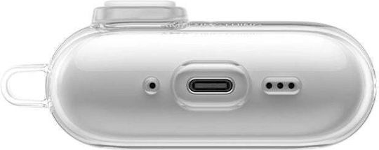 AmazingThing Minimal Click Case Silicone with Hook in Transparent color for Apple AirPods Pro 3
