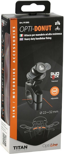 Lampa Titan Series Mount Phone Motorcycle with Clip for Steering Wheel 22-32mm