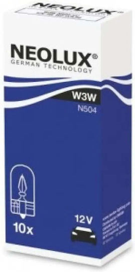 Neolux Λάμπες Αυτοκινήτου W3W 12V 3W 10τμχ