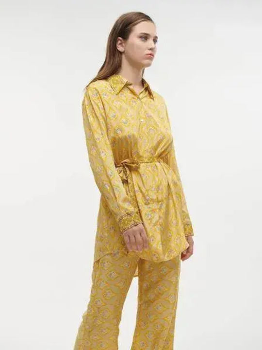 Long Sleeve Women's Shirt Yellow