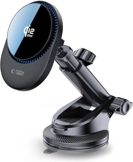 Tech-protect V21 Magnetic Magsafe Dashboard & Vent Car Mount Wireless Charger 25w Qi2.2 Black