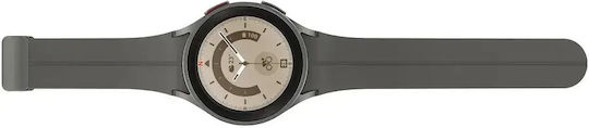 Samsung Galaxy Watch5 Pro LTE Titan 45mm Wasserdicht mit Pulsmesser (Gray)