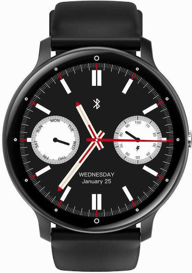 Gravity GT1 PRO 46mm Smartwatch with Heart Rate Monitor White