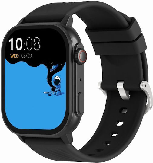 Gravity GT15 40mm Smartwatch mit Herzfrequenzsensor Schwarz