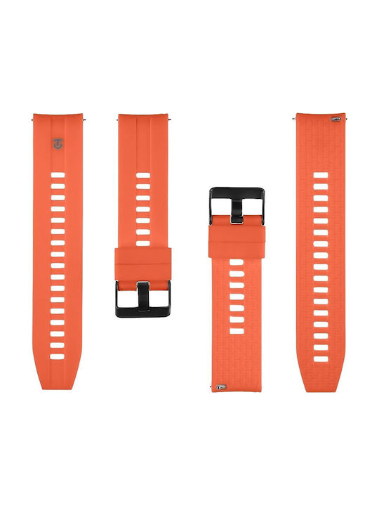 Tactical Schnalle Silikon Tragbare Bänder 24mm Orange