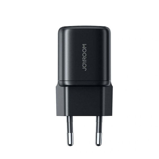 Joyroom Φορτιστής με Θύρα USB-A και Θύρα USB-C και Καλώδιο USB-C - USB-C 33W Power Delivery / Quick Charge 3.0 Μαύρος (JR-TG7)