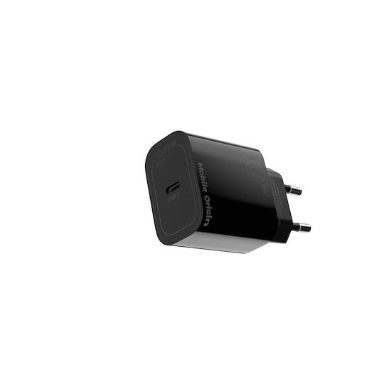 Mobile Origin Φορτιστής Χωρίς Καλώδιο με Θύρα USB-C 20W Power Delivery Μαύρος (FRL-PD20W-MO11-BLK)