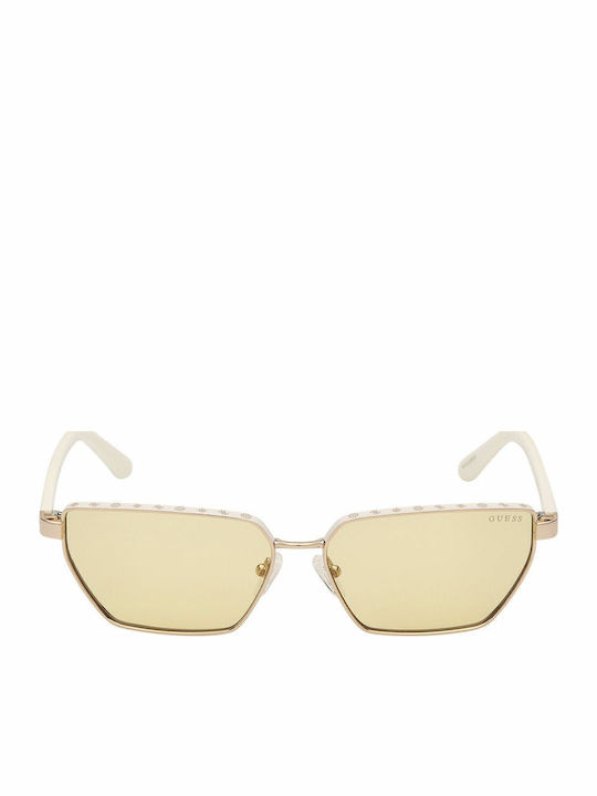 Guess Ochelari De Soare Pentru Femei Cu Ramă Metalică Neagră Și Lentilă Aurie GU00106 21E