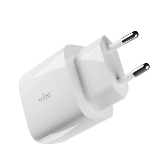 Puro Ladegerät ohne Kabel mit 2 USB-A Anschlüsse 10W Weißs (Prolite)