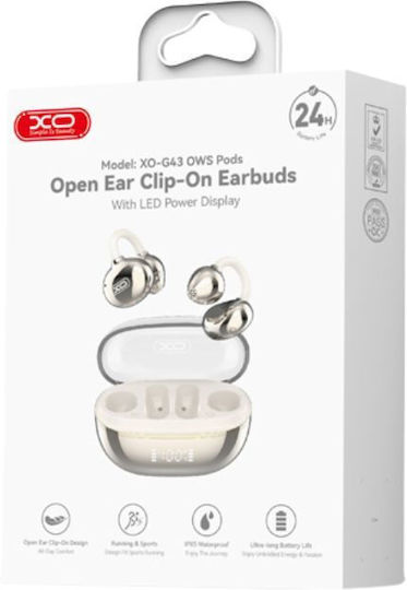 XO G43 Open Ear Bluetooth Handsfree Earphones with Sweat Resistance and Charging Case Gold