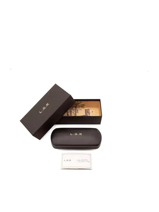 L.G.R. Reunion Unisex Γυαλιά Ηλίου με Κοκκάλινο Σκελετό Havana Chiaro Matt 02 / Green G15