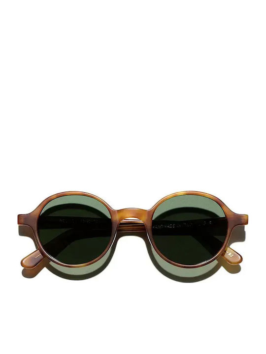 L.G.R. Reunion Unisex Γυαλιά Ηλίου με Κοκκάλινο Σκελετό Havana Chiaro Matt 02 / Green G15