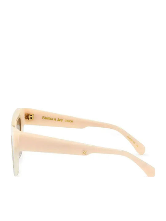 Oscar & Frank Fairfax & 3rd Damen Sonnenbrille mit Rosa Kunststoff Gestell und Rosa Linse 467889