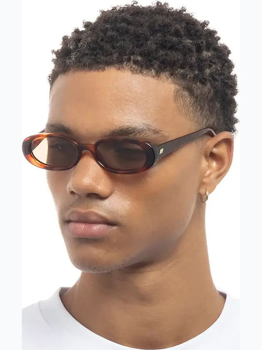 Le Specs Outta Love Feminini Ochelari de soare cu Maro Tortoise Cadru și Maro Polarized Lentilă
