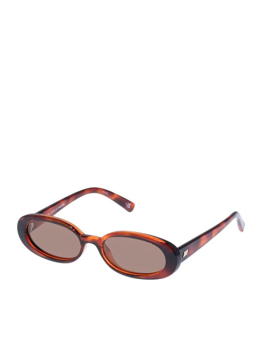 Le Specs Outta Love Feminini Ochelari de soare cu Maro Tortoise Cadru și Maro Polarized Lentilă