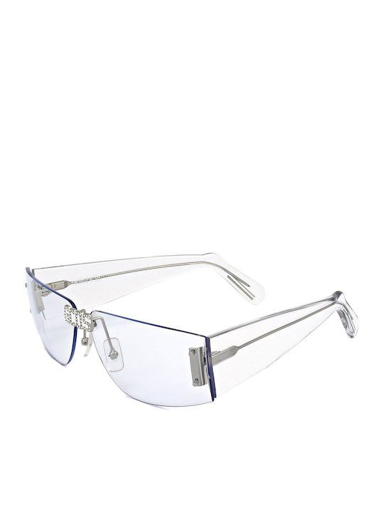 GCDS Unisex Sunglasses with Transparent Frame and Transparent Lens GC-1066165