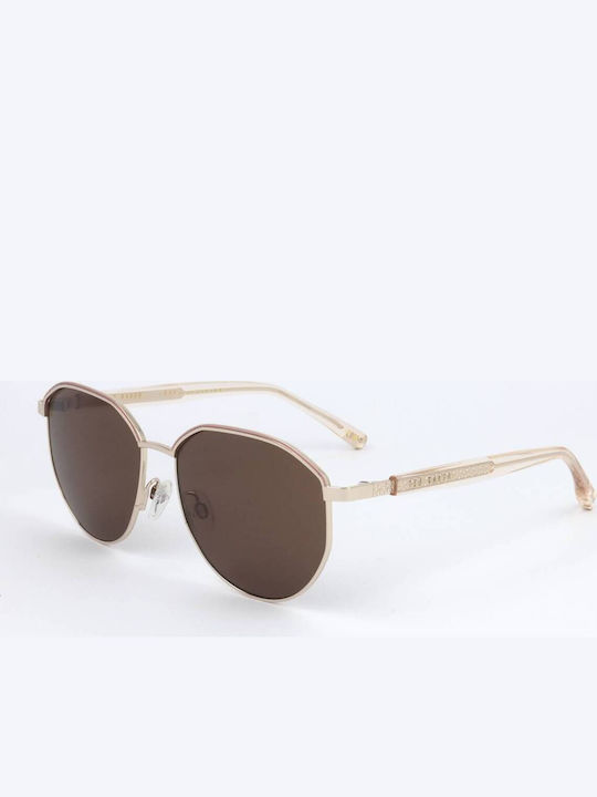 Ted Baker Tb1700 Women's Sunglasses with Gold Frame and Brown Lens