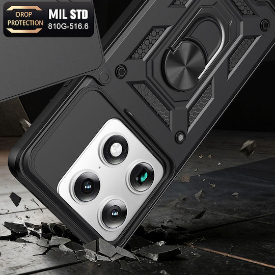 Techsuit Camshield Series Motorola Rückseite Umschlag Schwarz