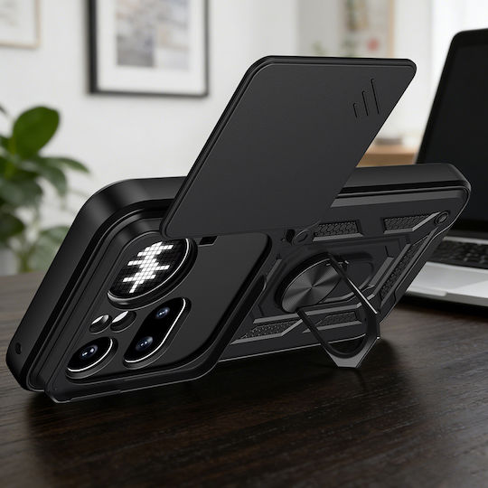 Techsuit Camshield Series Rückseitenhülle Schwarz für Nichts Phone (4a) Pro