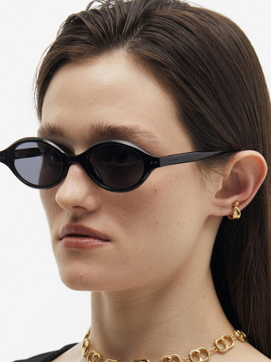 Projekt Produkt Men's Sunglasses with Black Plastic Frame and Black Lens 476382