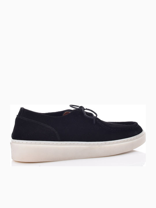 Leather Men's Moccasins in Black Colour