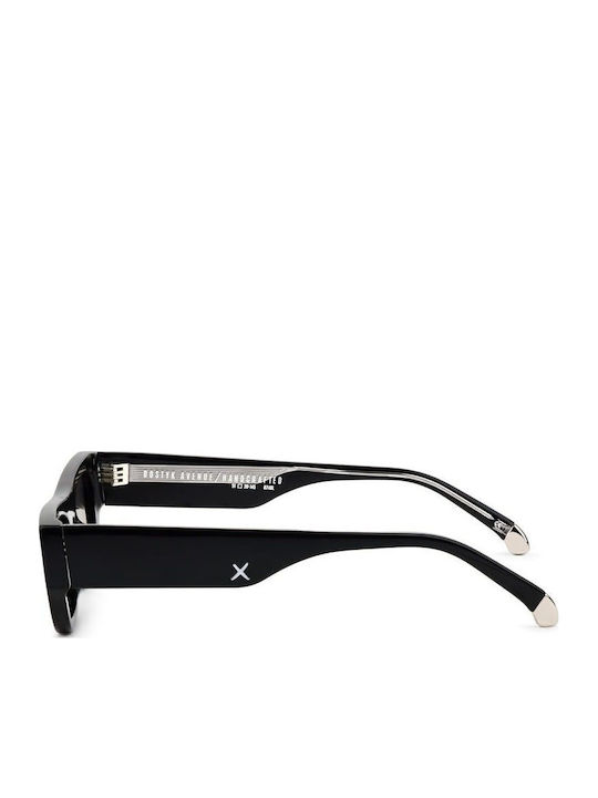 Oscar & Frank Dostyk Unisex Sonnenbrille mit Schwarz Kunststoff Gestell und Schwarz Linse 477029
