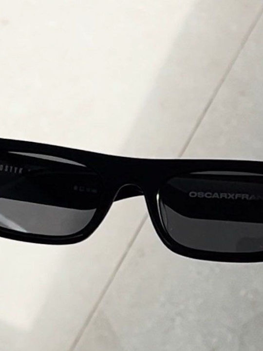 Oscar & Frank Dostyk Unisex Sonnenbrille mit Schwarz Kunststoff Gestell und Schwarz Linse 477029