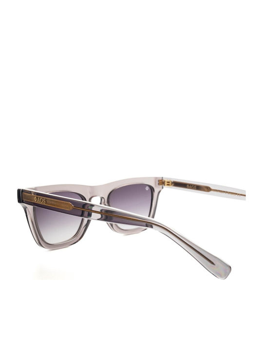 Faos Icaria Men's Sunglasses with Gray Plastic Frame and Gray Gradient Lens 474349