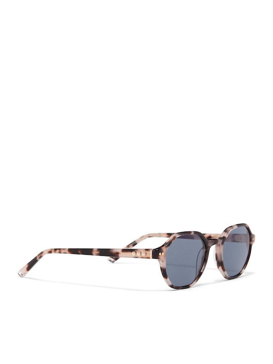 Taylor Morris Men's Sunglasses with Brown Tartaruga Plastic Frame and Pink Polarized Lens 476771
