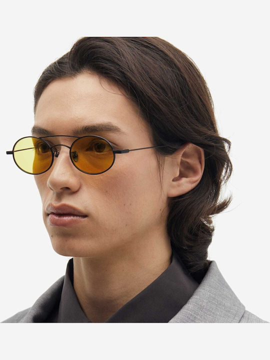 Projekt Produkt Sunglasses Μαύρα with Metal Frame & Black Lens
