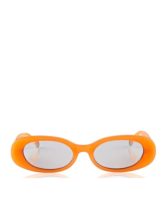 Oscar & Frank Citra Male Sunglasses with Orange Horn-Rimmed Frame and Orange Lens