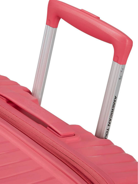 American Tourister Diablast Cabin Hard Pink Suitcase With 4 Wheels Height 20cm