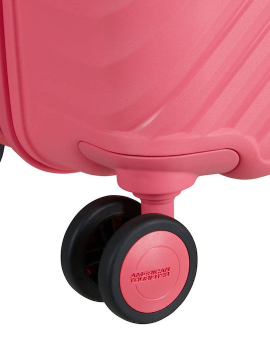 American Tourister Diablast Cabin Hard Pink Suitcase With 4 Wheels Height 20cm