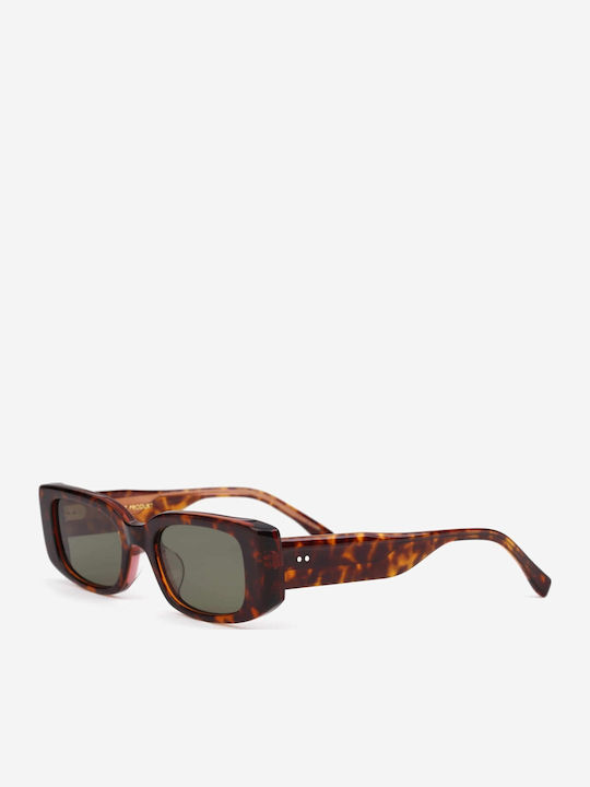 Projekt Produkt Men's Sunglasses with Brown Tartaruga Plastic Frame and Brown Lens 476397