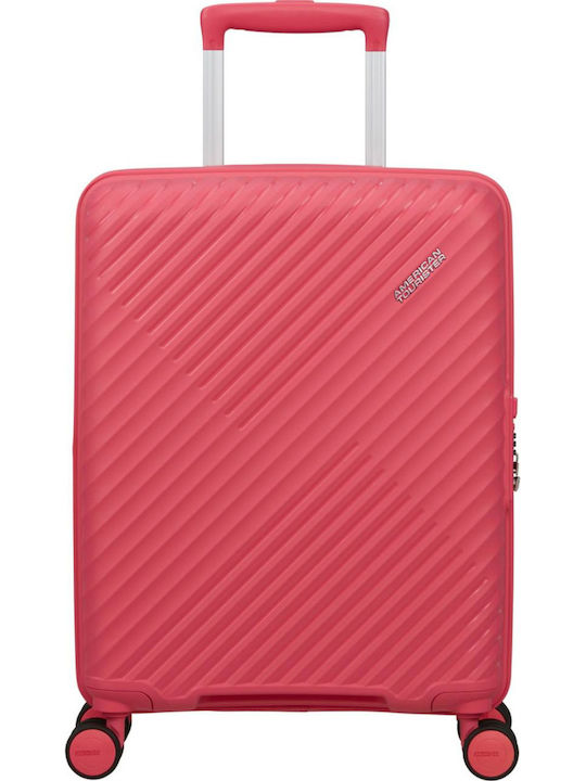 American Tourister Diablast Cabin Hard Pink Suitcase With 4 Wheels Height 20cm