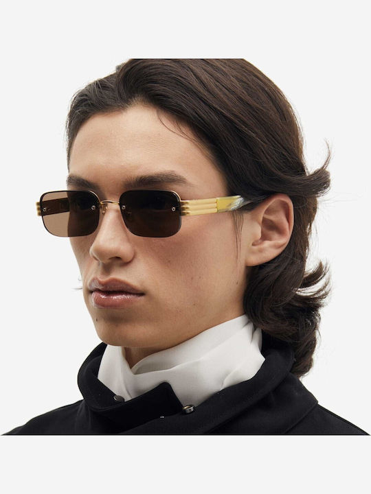 Projekt Produkt Sunglasses Χρυσά with Metal Frame & Gold Lens