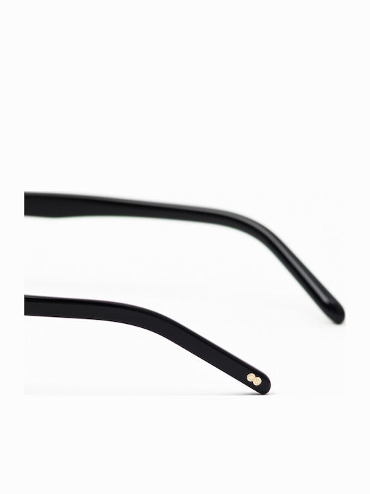 Common Sense Men's Sunglasses with Black Frame and Black Lens 467944