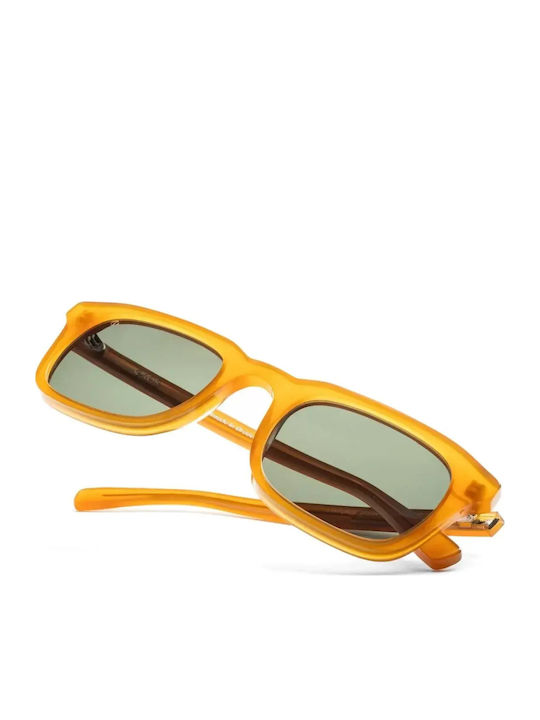Faos Santorini Herren Sonnenbrille mit Braun Kunststoff Gestell und Braun Linse 474307