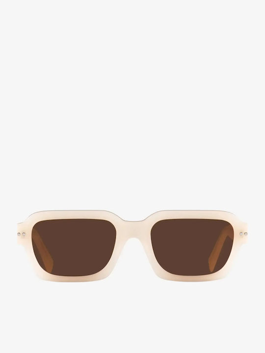 De Sunglasses Herren Sonnenbrille mit Beige Kunststoff Gestell und Beige Linse 425795