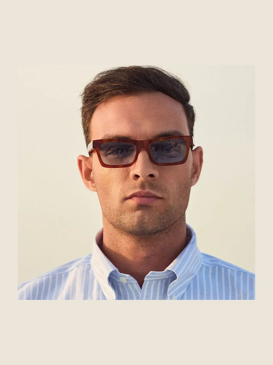 Faos Men's Sunglasses with Brown Plastic Frame and Brown Lens 474342