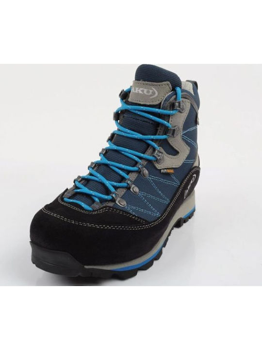 Aku Trekker Wide Ghete De Drumeție Impermeabile Pentru Femei Cu Membrană Gore-Tex Bleumarin