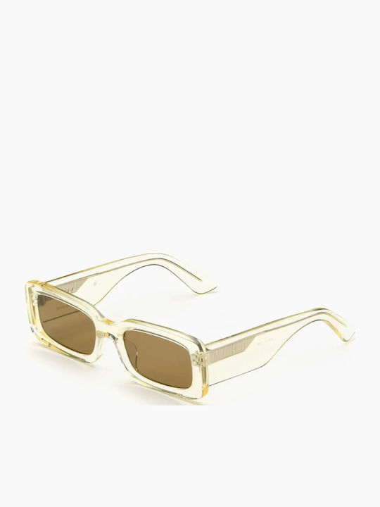 Akila Verve Men's Sunglasses with Yellow Frame and Transparent Lens 424853