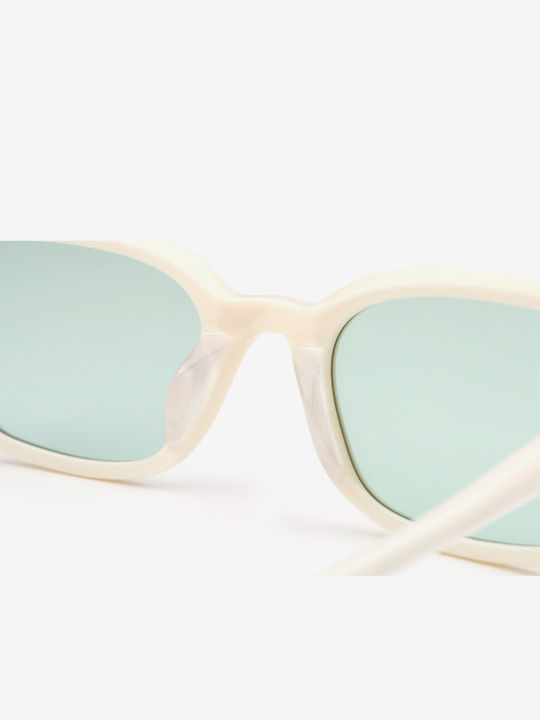 Projekt Produkt Unisex Sunglasses with Beige Horn-Rimmed Frame and Beige Lenses 476358