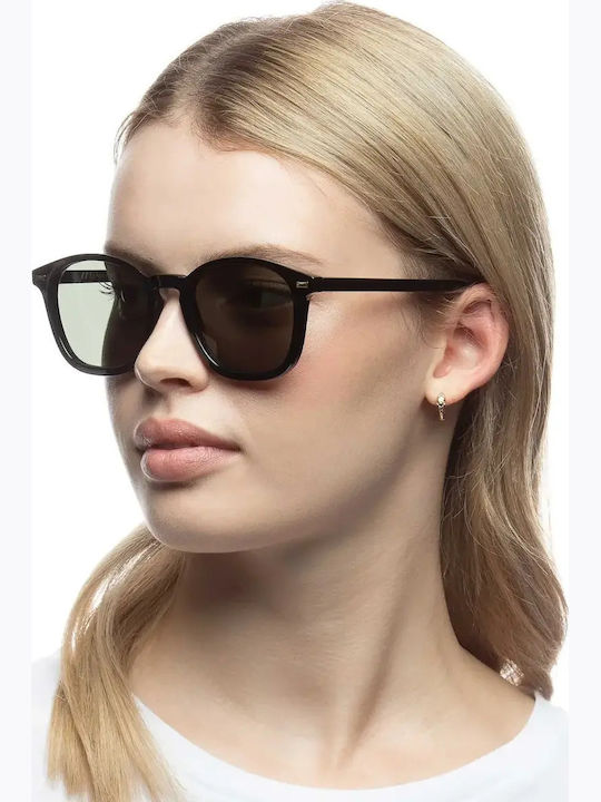 Le Specs Unisex Sonnenbrille mit Schwarz Gestell und Schwarz Linse LSP2229580