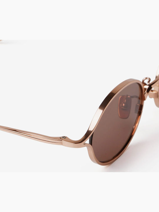 Projekt Produkt Unisex Sunglasses with Rose Gold Metal Frame and Pink Lens 498745