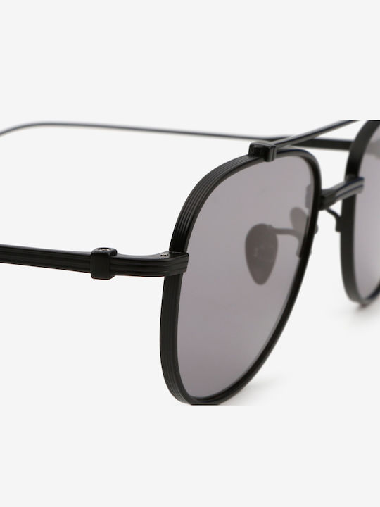Projekt Produkt Unisex Sunglasses with Black Metal Frame and Gray Lens 476454