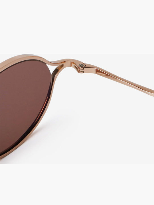 Projekt Produkt Unisex Sunglasses with Rose Gold Metal Frame and Pink Lens 498745